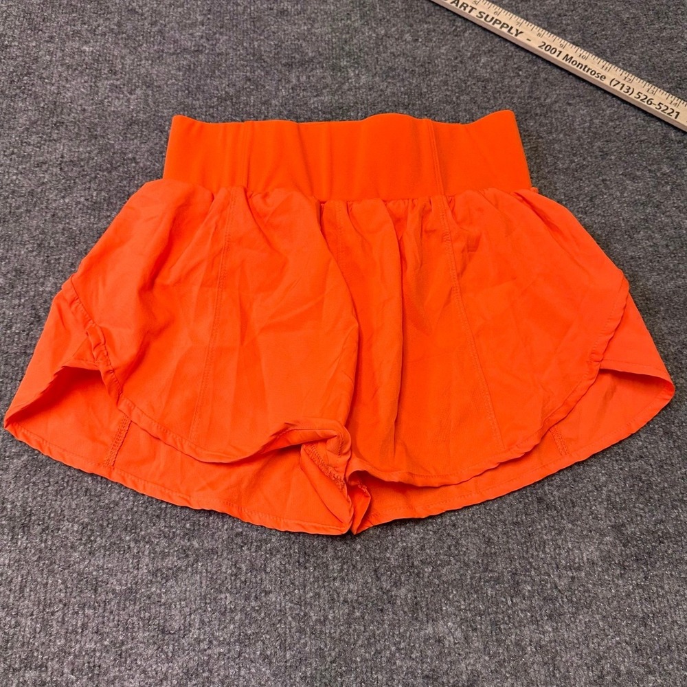 Lululemon Shorts Womens Size M Orange Speed Up High Rise Athletic Running 2.5in